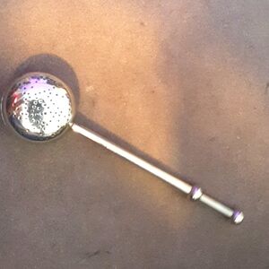 Antique silver plated spring action Tea Steeping Spoon